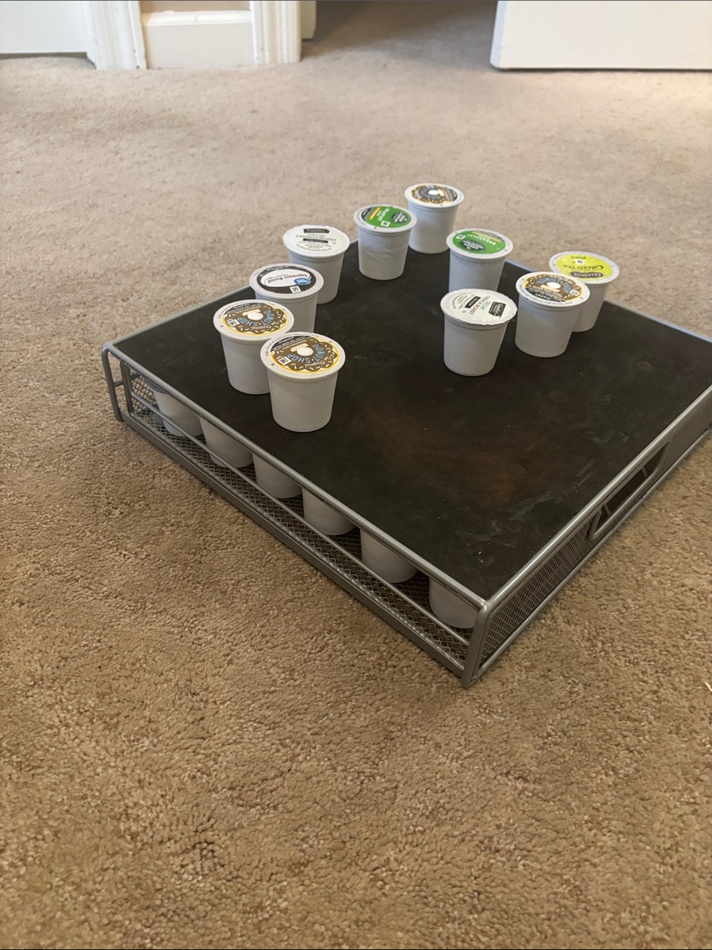 K-Cup Drawer Organizer - Gray Coffee Pod Storage Negotiable WITH PODS - Picture 3 of 4